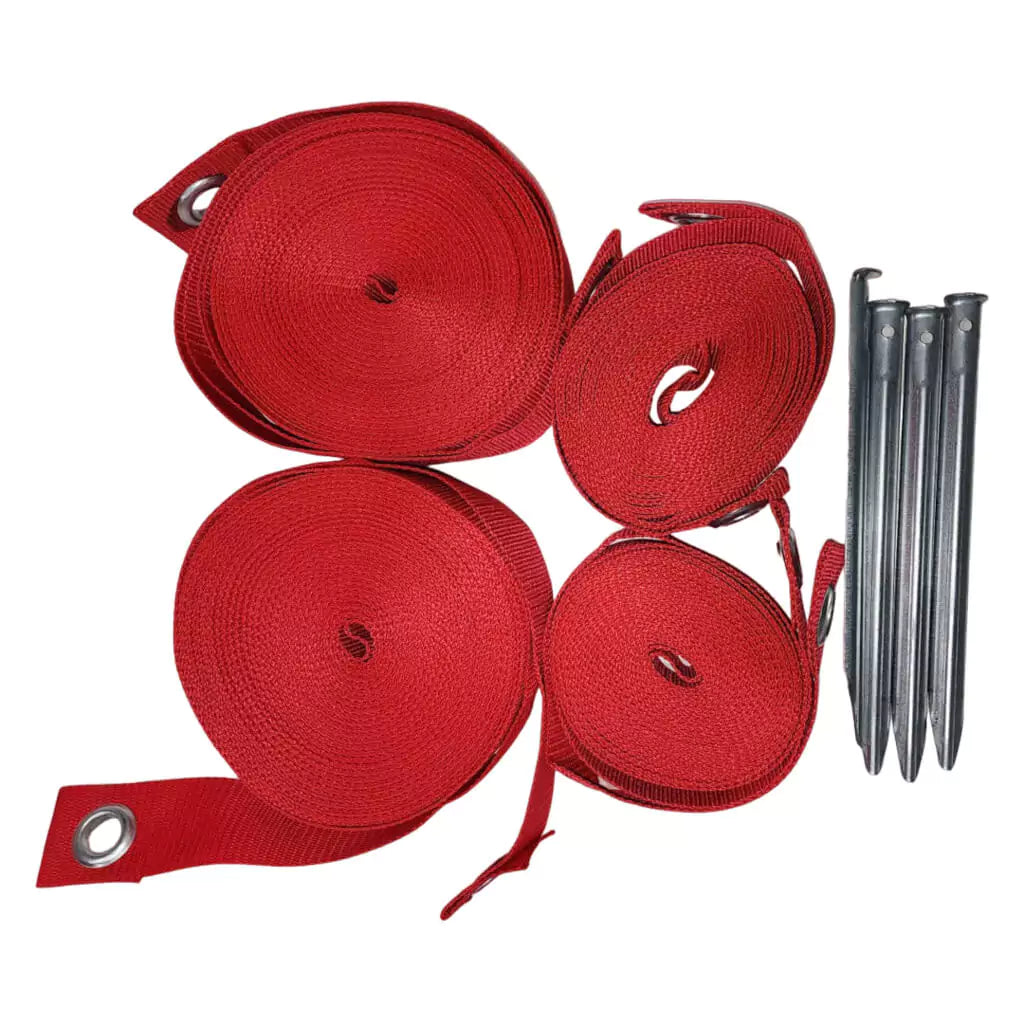 Quicksand Beach Tennis Court Boundary Lines / Demarcation Lines in Red