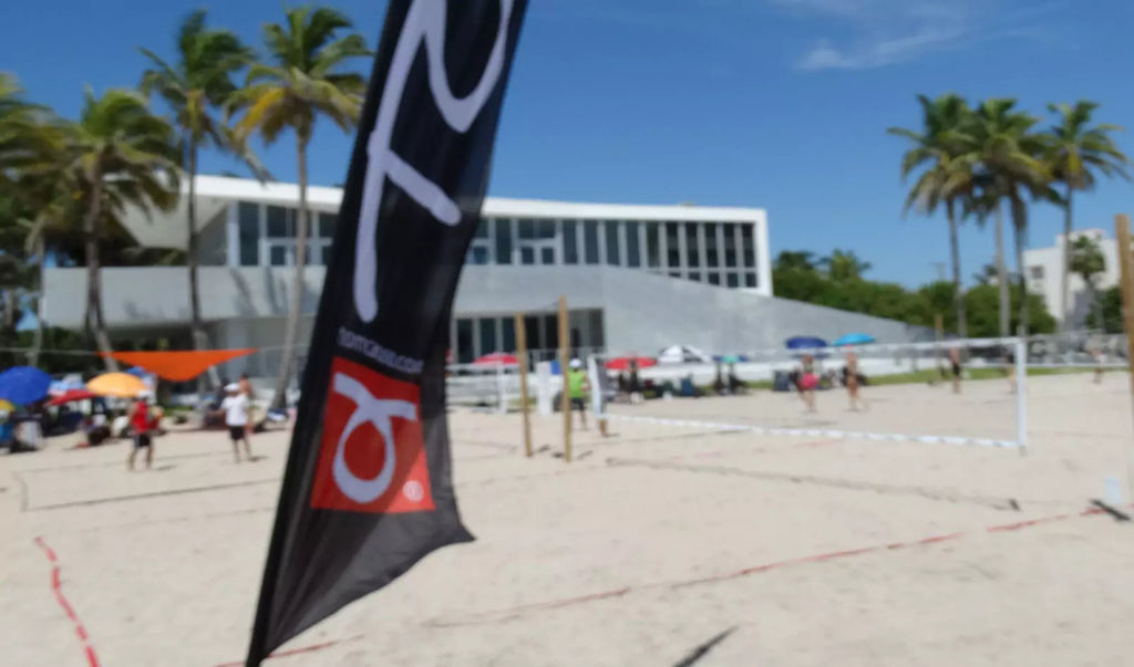 What is Beach Tennis Blog post by iamBeachTennis store - Players at beach tennis courts. 