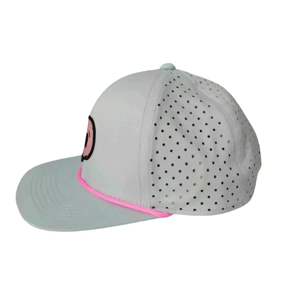 Side profile of  a Funky Skull CANDY CLOUDS Hat, available at iamRacketSports.com.