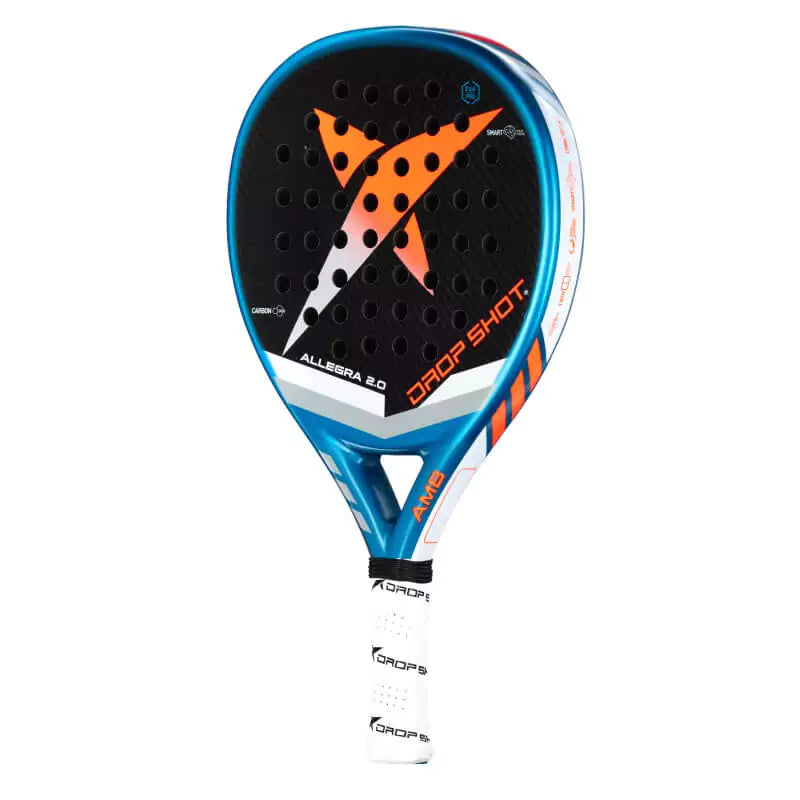 SPORT: PADEL. Shop DROP SHOT SPORTS at USA premier Racket and Paddle Sports store, "iamracketsports". Racket model is a Drop Shot 2023 ALLEGRA 2.0 Professional Padel Paddle/Racket for Professional and Advanced players. Racquet/Paleta is in vertical side orientation.
