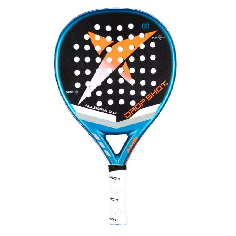 SPORT: PADEL. Shop DROP SHOT SPORTS at USA premier Racket and Paddle Sports store, "iamracketsports". Racket model is a Drop Shot 2023 ALLEGRA 2.0 Professional Padel Paddle/Racket for Professional and Advanced players. Racquet/Paleta is in vertical orientation.