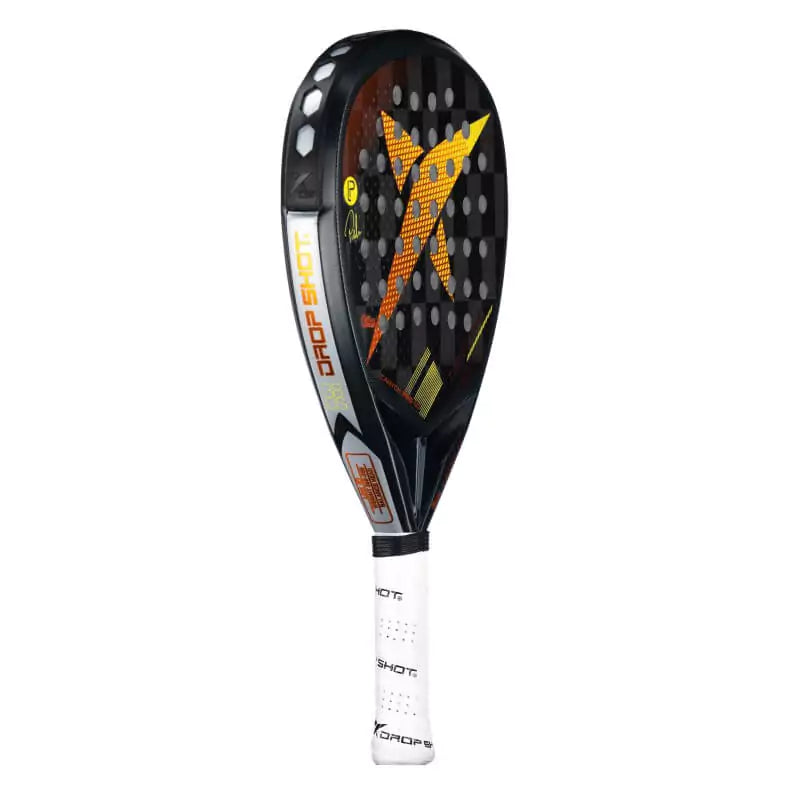 SPORT: PADEL. Shop DROP SHOT SPORTS at USA premier Racket and Paddle Sports store, "iamracketsports". Racket model is a Drop Shot CANYON PRO 1.0 Professional Padel Paddle Paddle/Racket for Professional and Advanced players. Racquet/Paleta is in edge orientation.