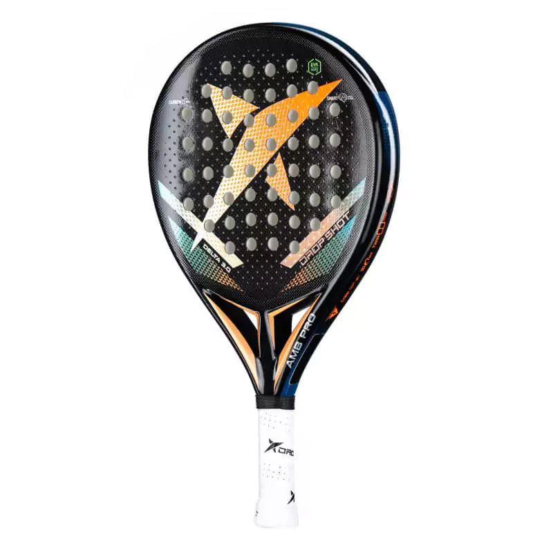 SPORT: PADEL. Shop DROP SHOT SPORTS at USA premier Racket and Paddle Sports store, "iamracketsports". Racket model is a Drop Shot DELTA 3.0 Professional Padel Paddle Paddle/Racket for Professional and Advanced players. Racquet/Paleta is in vertical right side orientation.