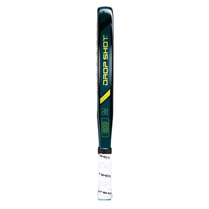 SPORT: PADEL. Shop DROP SHOT SPORTS at USA premier Racket and Paddle Sports store, "iamracketsports". Racket model is a Drop Shot EXPLORER PRO 5.0 Professional Padel Paddle/Racket for Intermediate and Advanced players. Racquet/Paleta is in edge orientation.