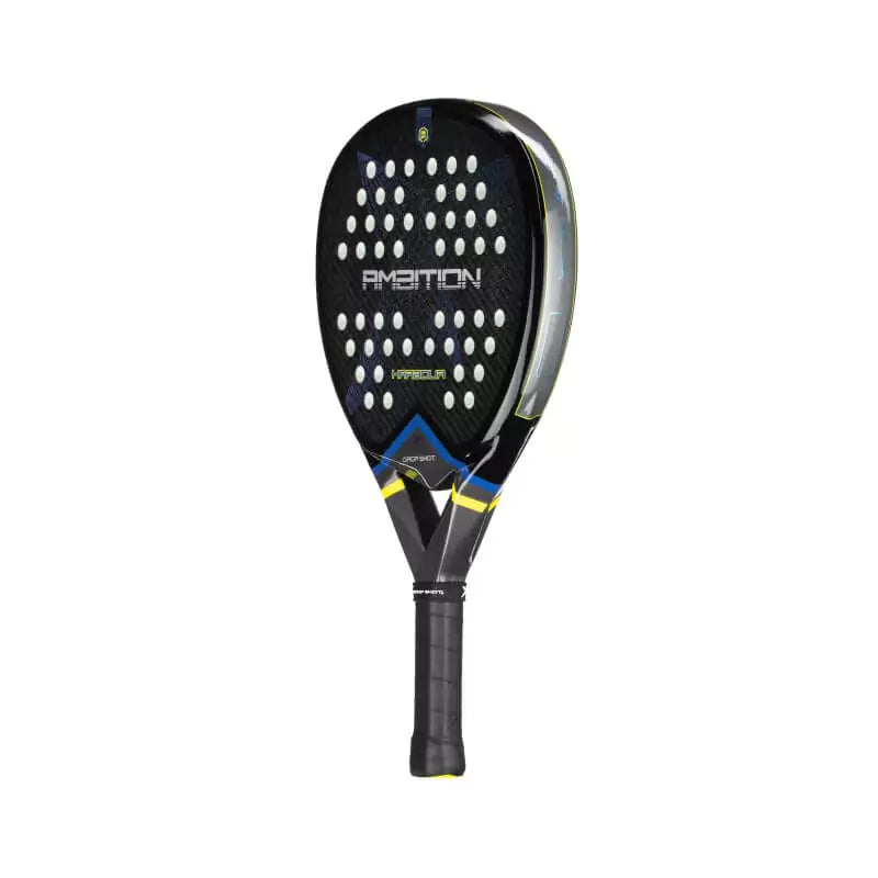 SPORT: PADEL. Shop DROP SHOT SPORTS at USA premier Racket and Paddle Sports store, "iamracketsports". Racket model is a Drop Shot HARBOUR Professional Padel Paddle/Racket for Professional and Advanced players. Racquet/Paleta is in vertical right side orientation.