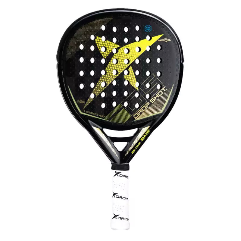 SPORT: PADEL. Shop DROP SHOT SPORTS at USA premier Racket and Paddle Sports store, "iamracketsports". Racket model is a Drop Shot LEGEND 4.0 Professional Padel Paddle/Racket for Professional and Advanced players. Racquet/Paleta is in vertical orientation.
