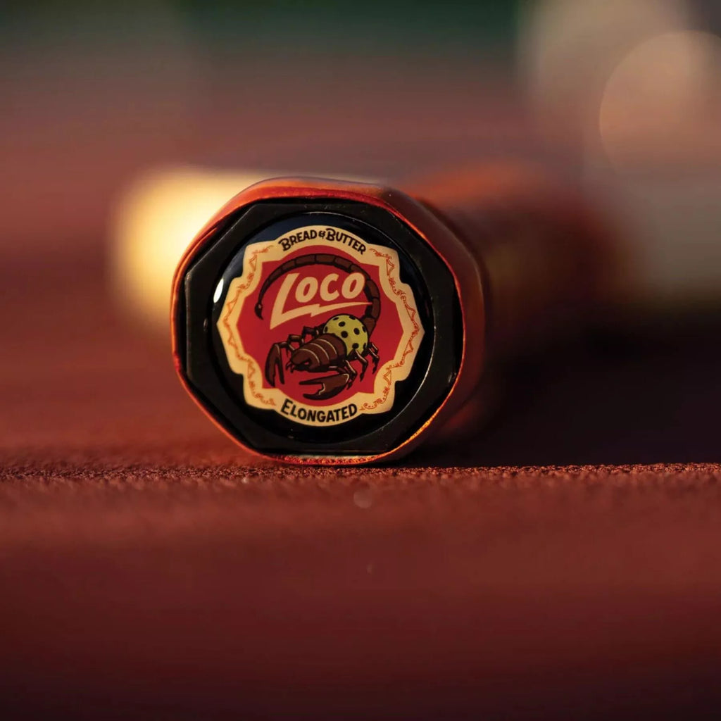 Handle butt of a Bread & Butter THE LOCO Elongated 16 mm 2025 Pickleball Paddle, 
available from Iam-pickleball.com, online and in-store, Miami USA, worldwide shipping.