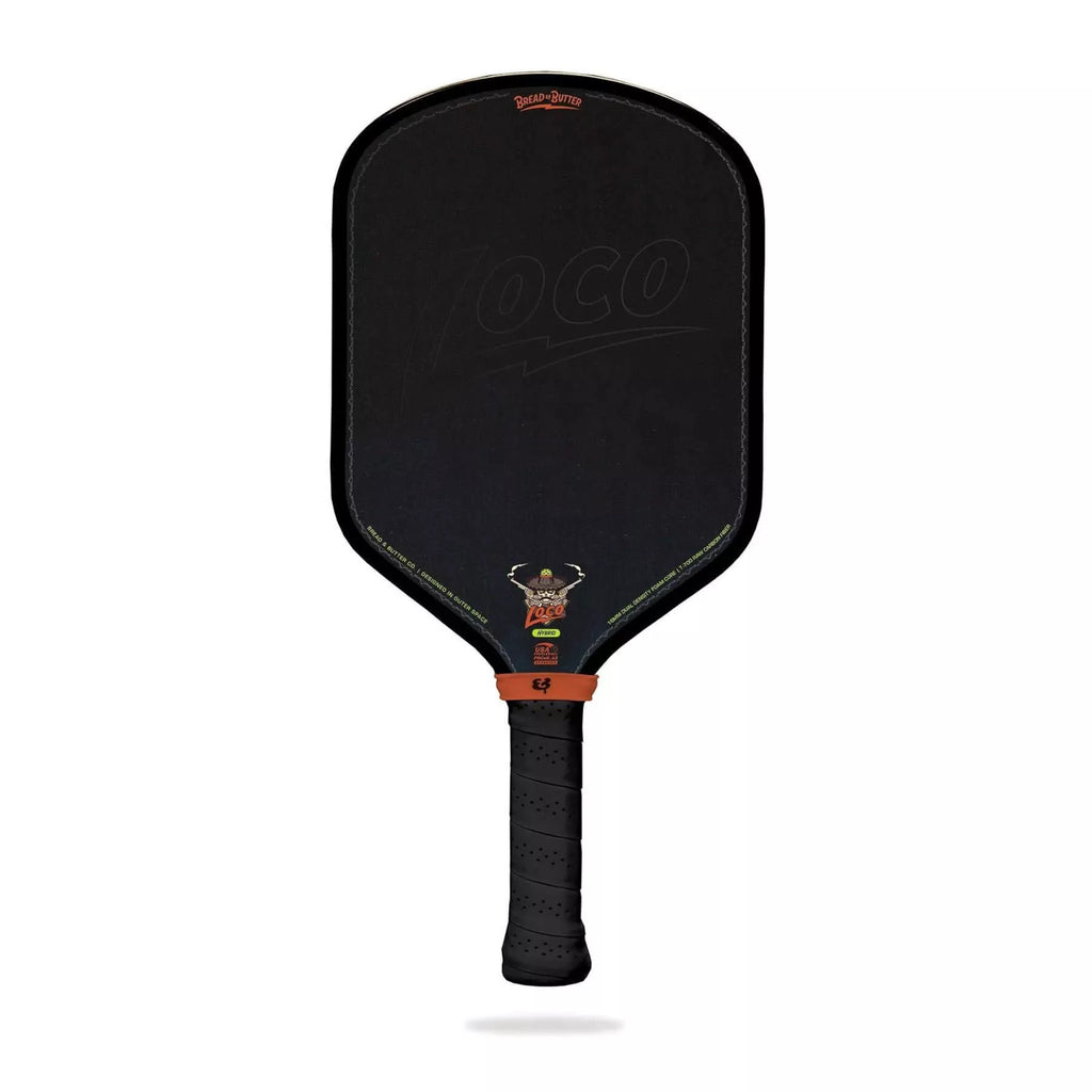 A Bread & Butter THE LOCO Hybrid 16 mm 2025 Pickleball Paddle,  available from Iam-pickleball.com, online and in-store, Miami USA, worldwide shipping.