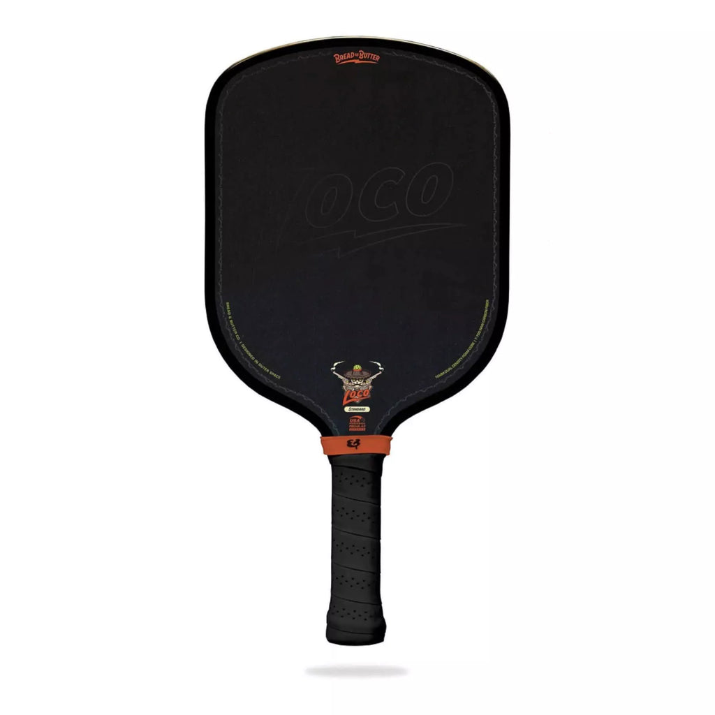 A Bread & Butter THE LOCO Standard 16 mm 2025 Pickleball Paddle, 
available from Iam-pickleball.com, online and in-store, Miami USA, worldwide shipping.