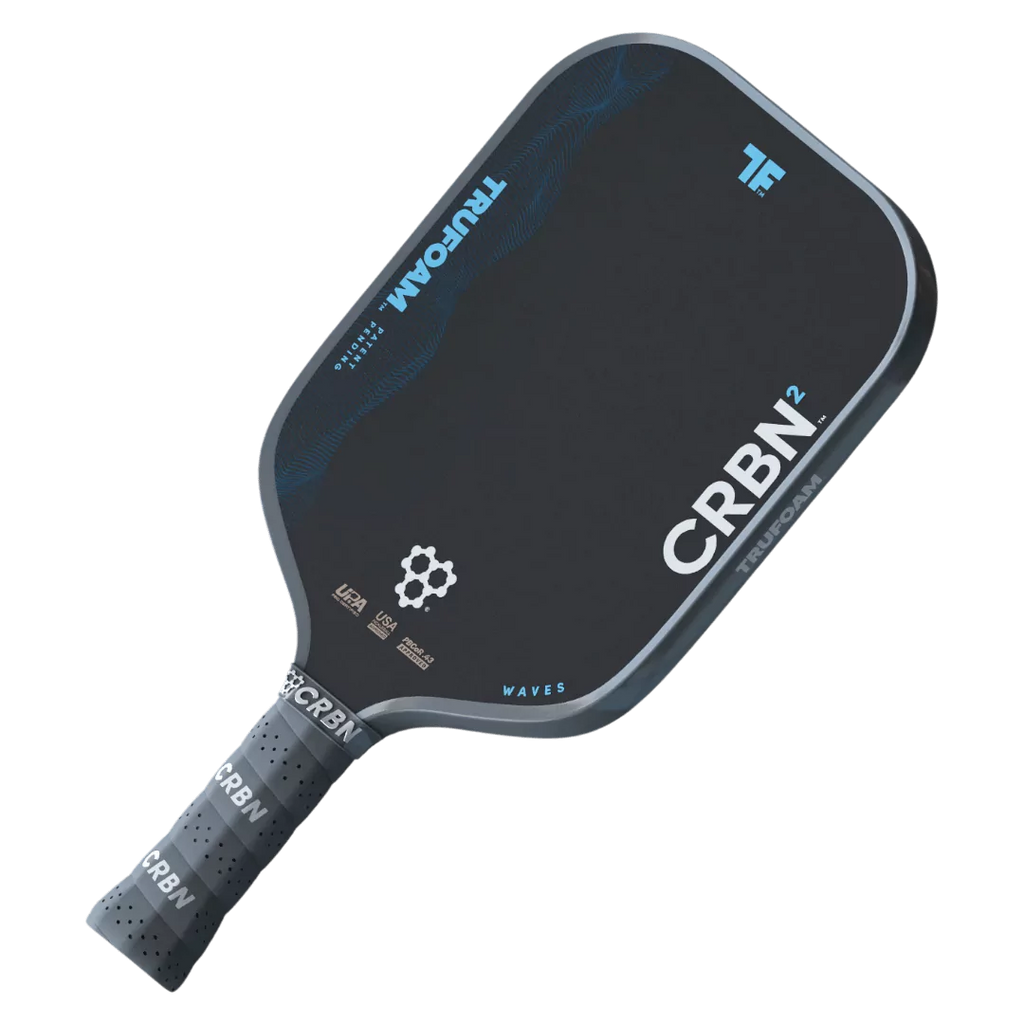 A CRBN² TruFoam WAVES SQUARE Pickleball Paddle,
available from IamRacketsports.com, online and in-store, Miami USA.