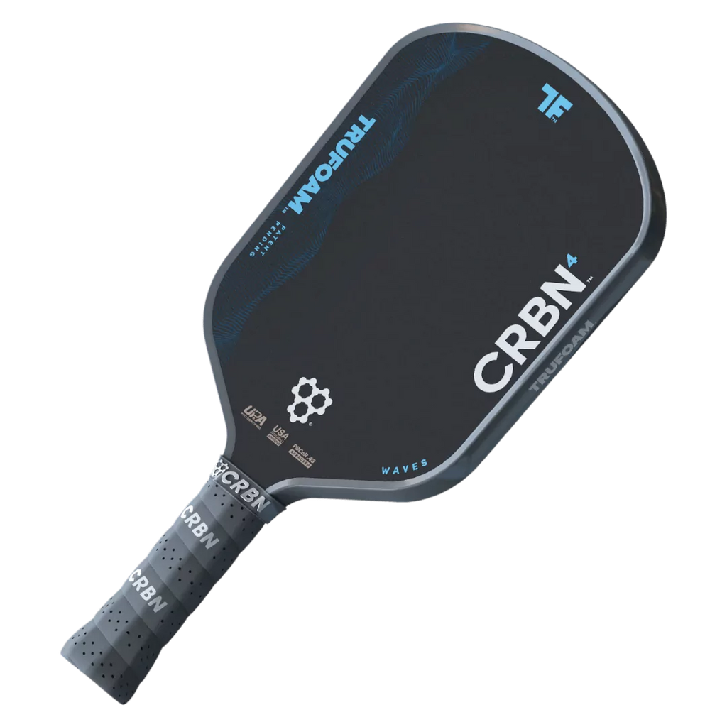 A CRBN⁴ TruForm  WAVES HYBRID AEROCURVE Pickleball Paddle,
available from IamRacketsports.com, online and in-store, Miami USA.