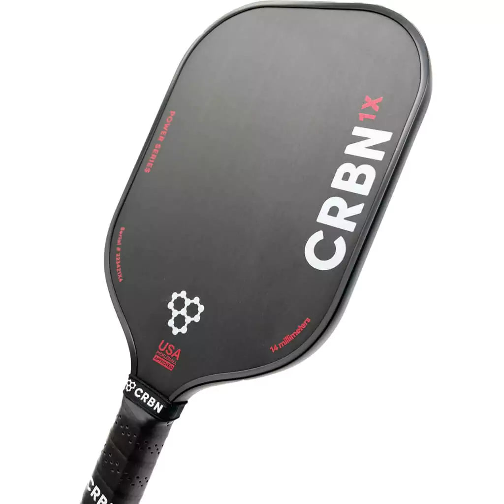 SPORT: PICKLEBALL. Shop Selkirk Sports Pickleball at iamRacketSports, Miami, Florida, USA. Racket model is a 2023 CRBN Pickleball CRBN 1X POWER SERIES ELONGATED Paddle/racket for beginner to advanced/professional. Racquet/Paleta is in side vertical orientation. 