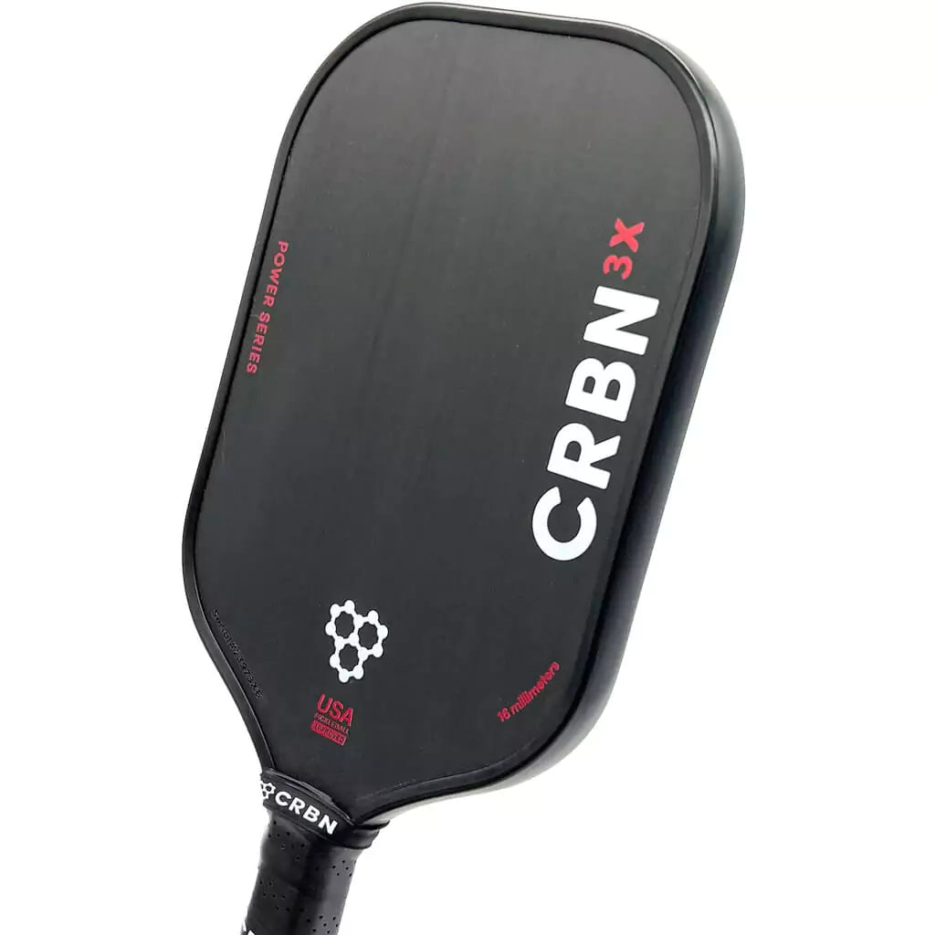 SPORT: PICKLEBALL. Shop Selkirk Sports Pickleball at iamRacketSports, Miami, Florida, USA. Racket model is a 2023 CRBN Pickleball CRBN 3X POWER SERIES HYBRID Paddle/racket for beginner to advanced/professional. Racquet/Paleta is in side vertical orientation. 