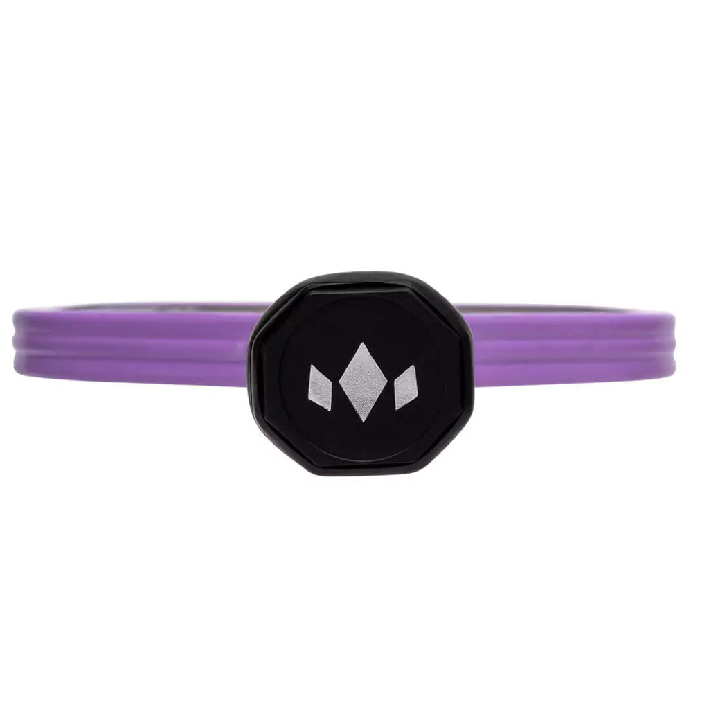 iamRacketSports presents Diadem Sports Warriors Edge Special Edition pickleball paddle in Lilac. Butt of paddle.