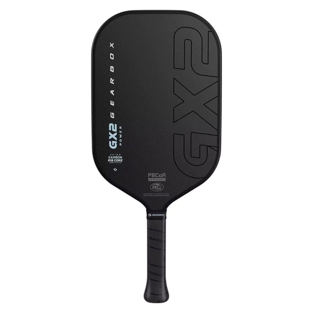 A GearBox GX2 POWER ELONGATED Pickleball Paddle, available from IamRacketsports.com, online and in-store, Miami USA.
