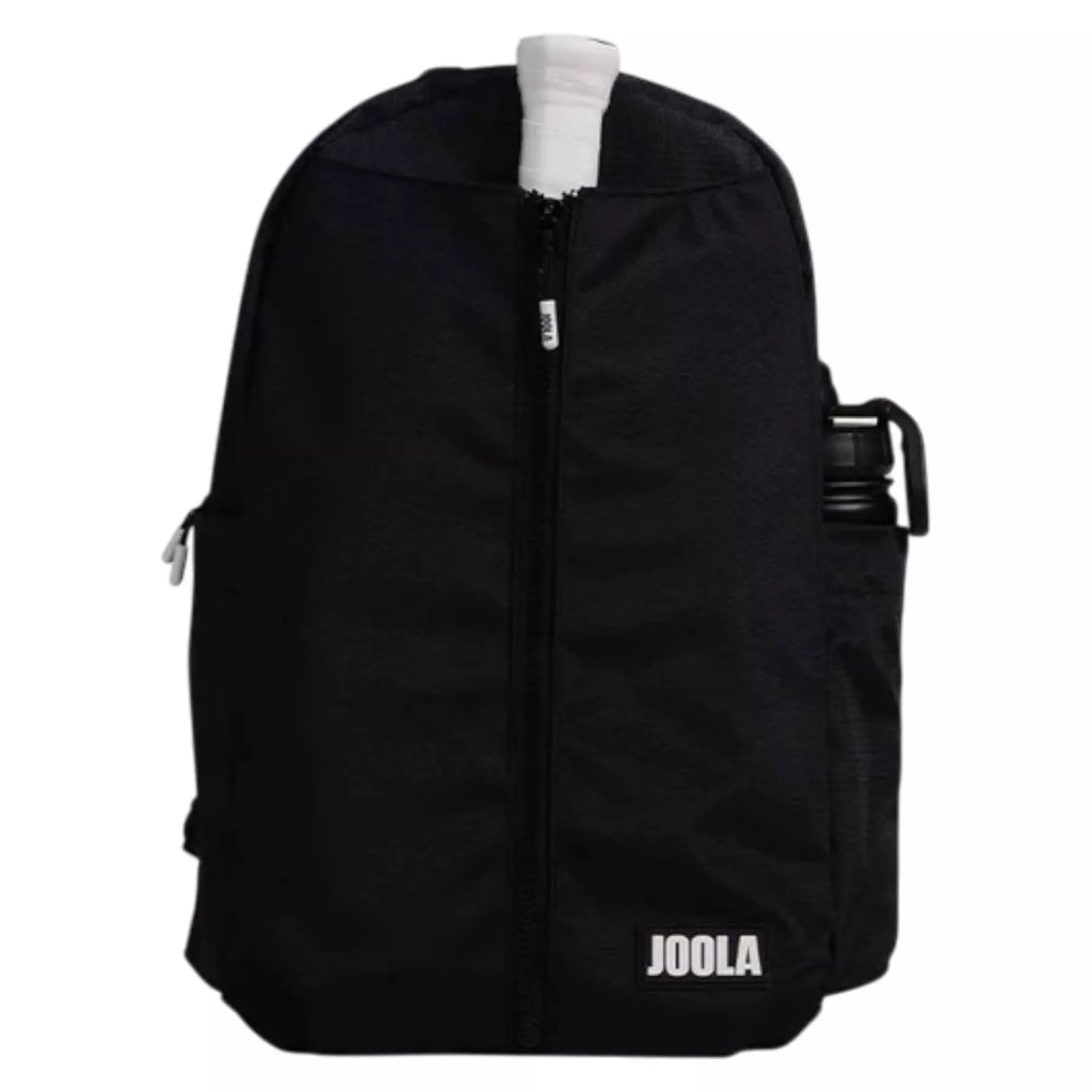 A black Joola Everyday Backpack, 
available from Iam-pickleball.com, online and in-store, Miami USA, worldwide shipping.