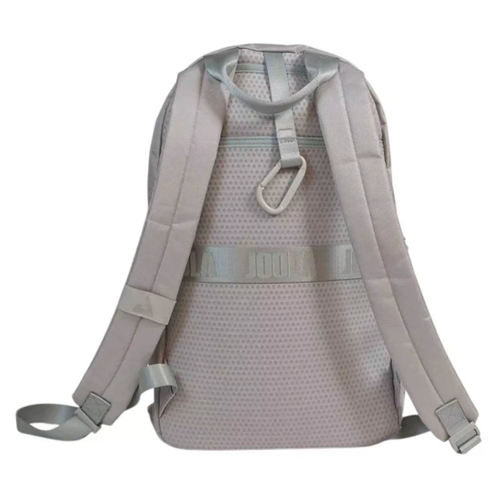 The back of a Joola Everyday Backpack, 
available from Iam-pickleball.com, online and in-store, Miami USA, worldwide shipping.