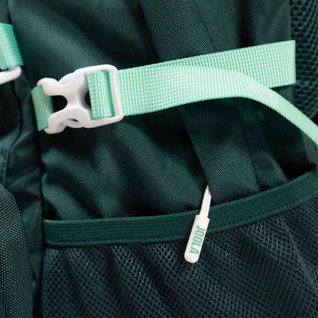 Side pocket of a Joola Utility Backpack, available from Iam-pickleball.com, online and in-store, Miami USA, worldwide shipping.