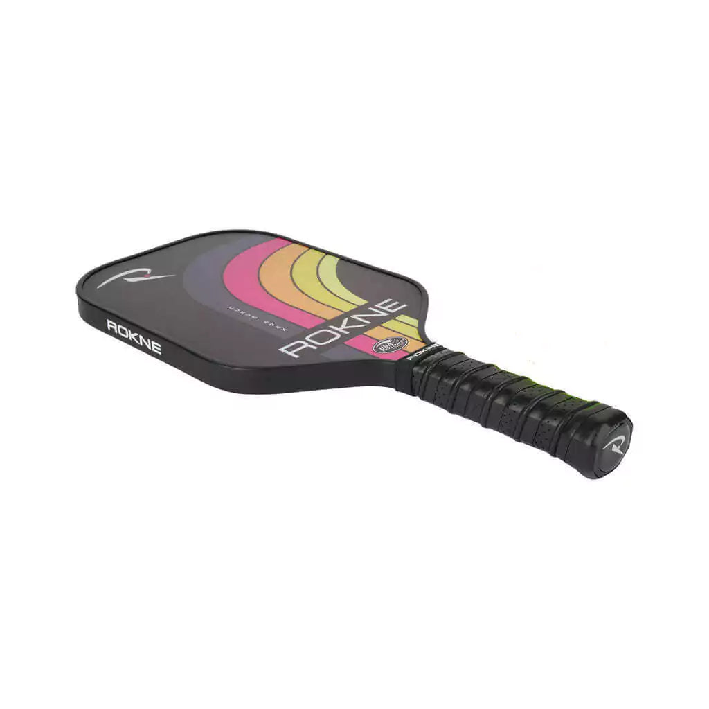 SPORT: PICKLEBALL. Shop Rokne Pickleball at iamRacketSports, Miami, Florida, USA. Racket model is a 2023 Rokne Curve Apex ELECTRIC CITRUS Pickleball Paddle/racket for beginner and intermediate players. Racquet/Paleta face.