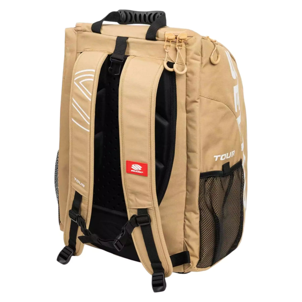 A Selkirk Pickleball Core Line Tour Backpack in Tan,
available from IamRacketsports.com, online and in-store, Miami USA.