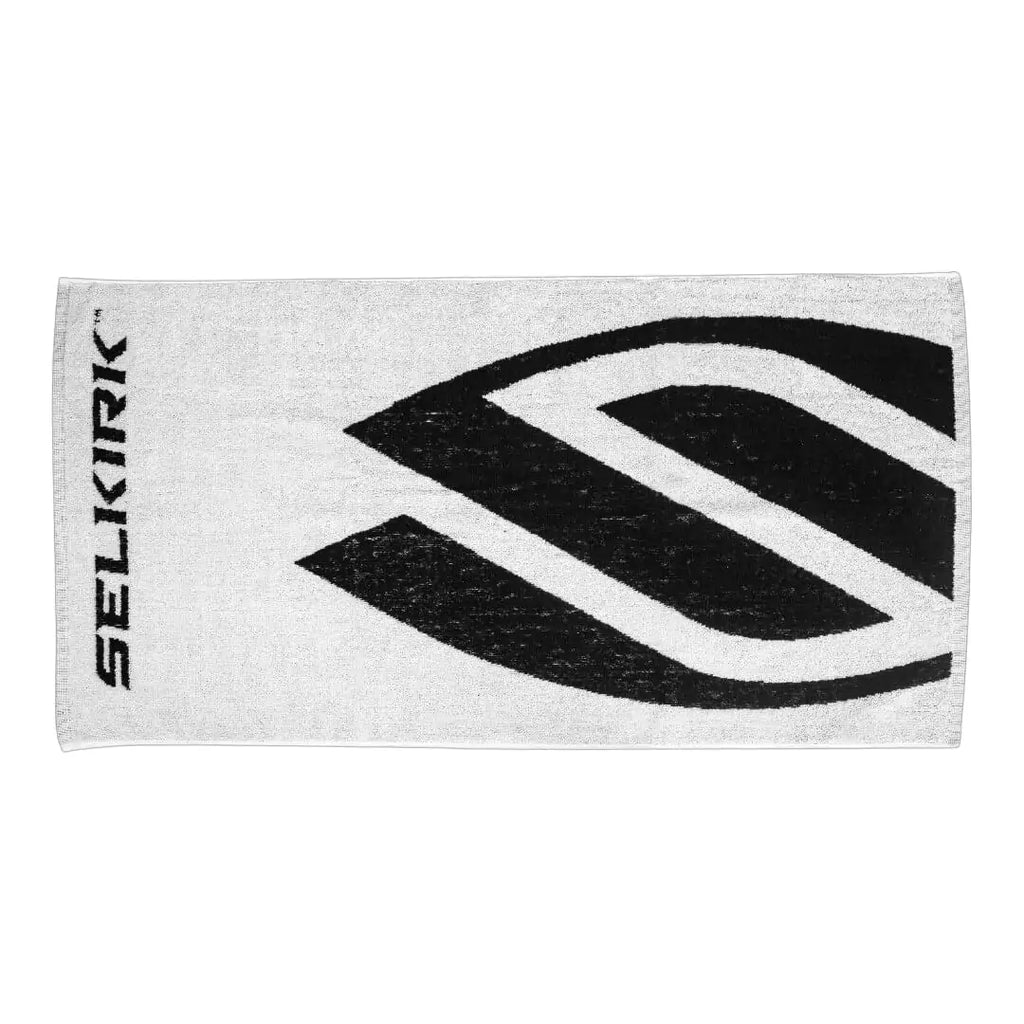 A black Selkirk Cotton Towel - 19" x 36", available from IamBeachTennis.com, online and in-store, Miami USA.
