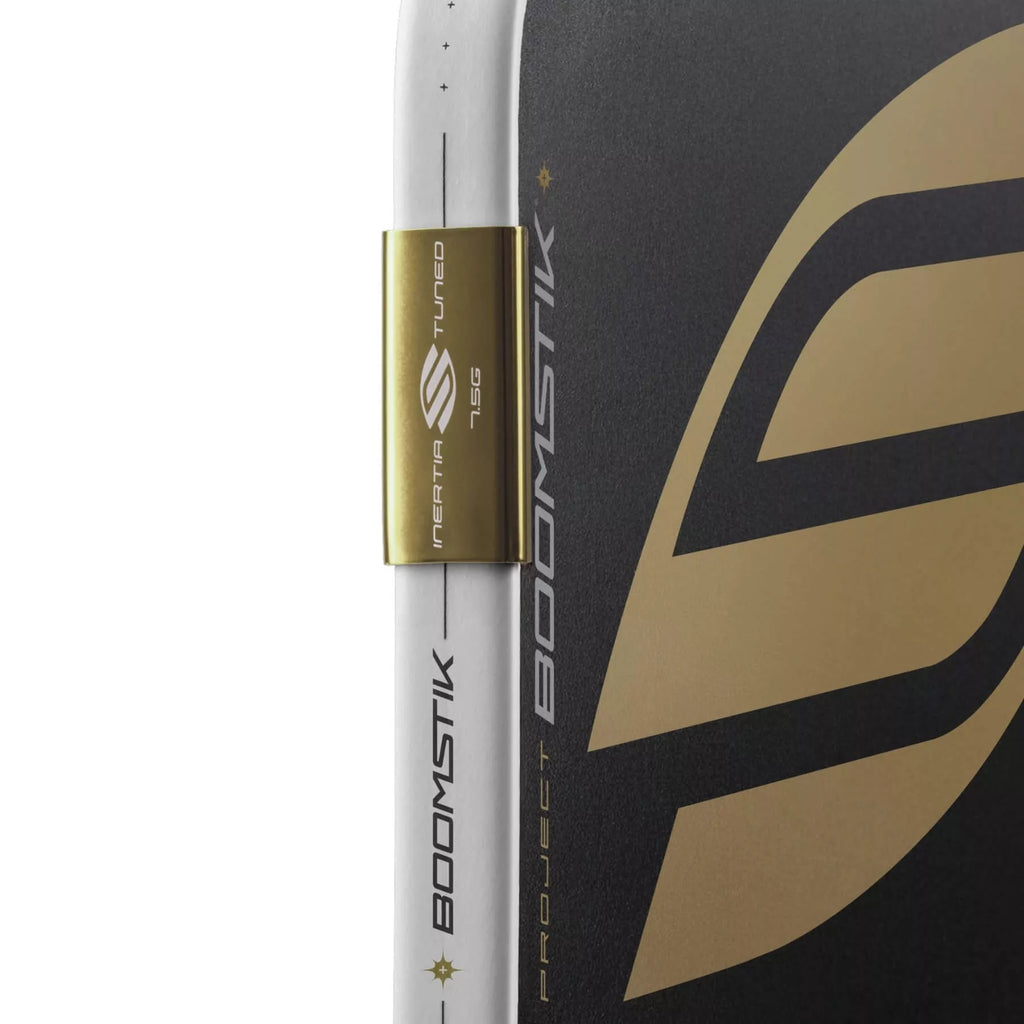 Weight system of a Selkirk LABS Project BOOMSTIK Elongated 16mm Pickleball Paddle, available from IamRacketsports.com, online and in-store, Miami USA.