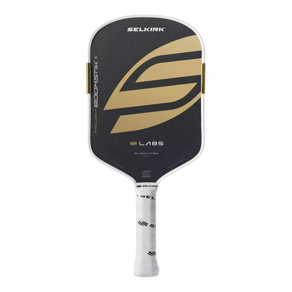 A Selkirk LABS Project BOOMSTIK Elongated 16mm Pickleball Paddle, available from IamRacketsports.com, online and in-store, Miami USA.
