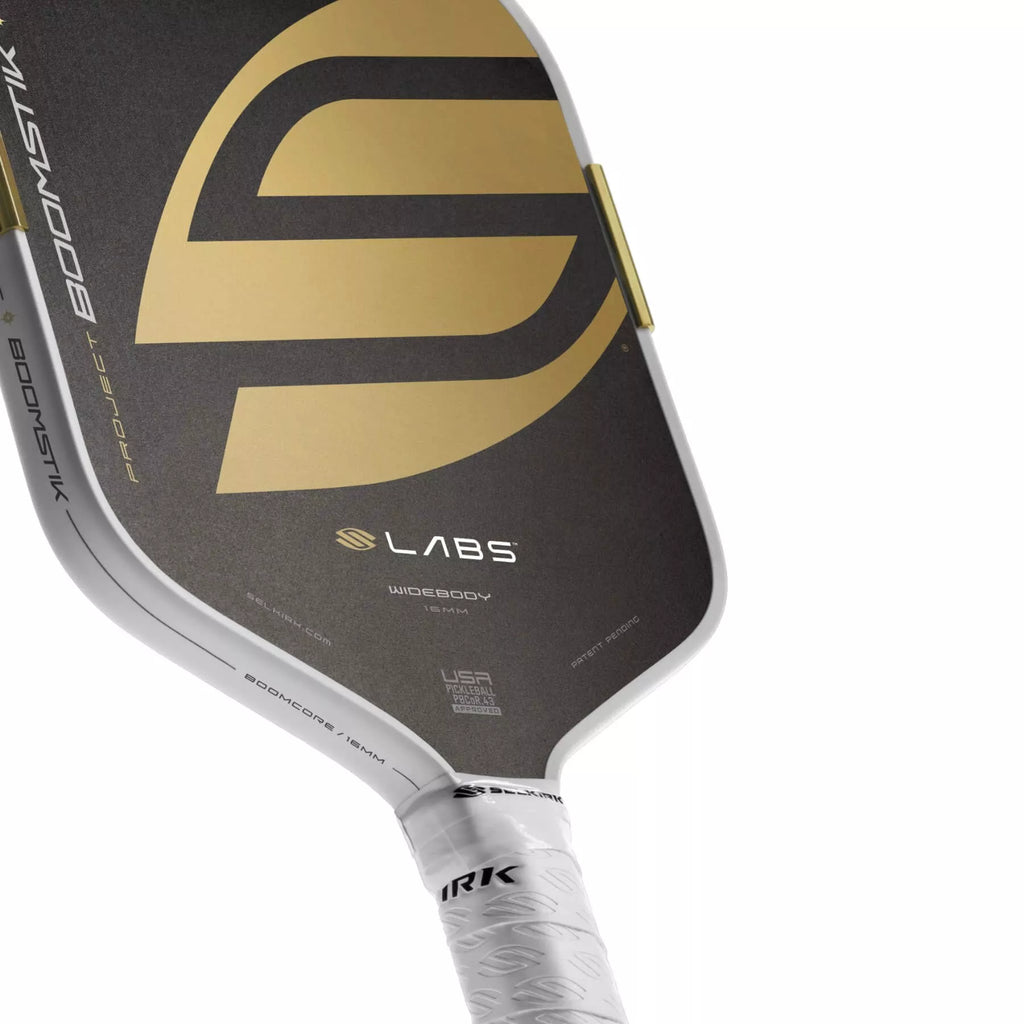 A Selkirk LABS Project BOOMSTIK widebody Pickleball Paddle,
available from IamRacketsports.com, online and in-store, Miami USA.