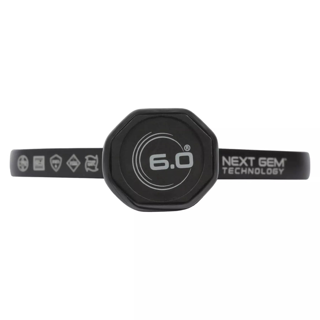 Racket handle butt of a Six Zero BLACK OPAL 14mm Pickleball Paddle,  available from IamRacketsports.com, online and in-store, Miami USA, worldwide shipping.