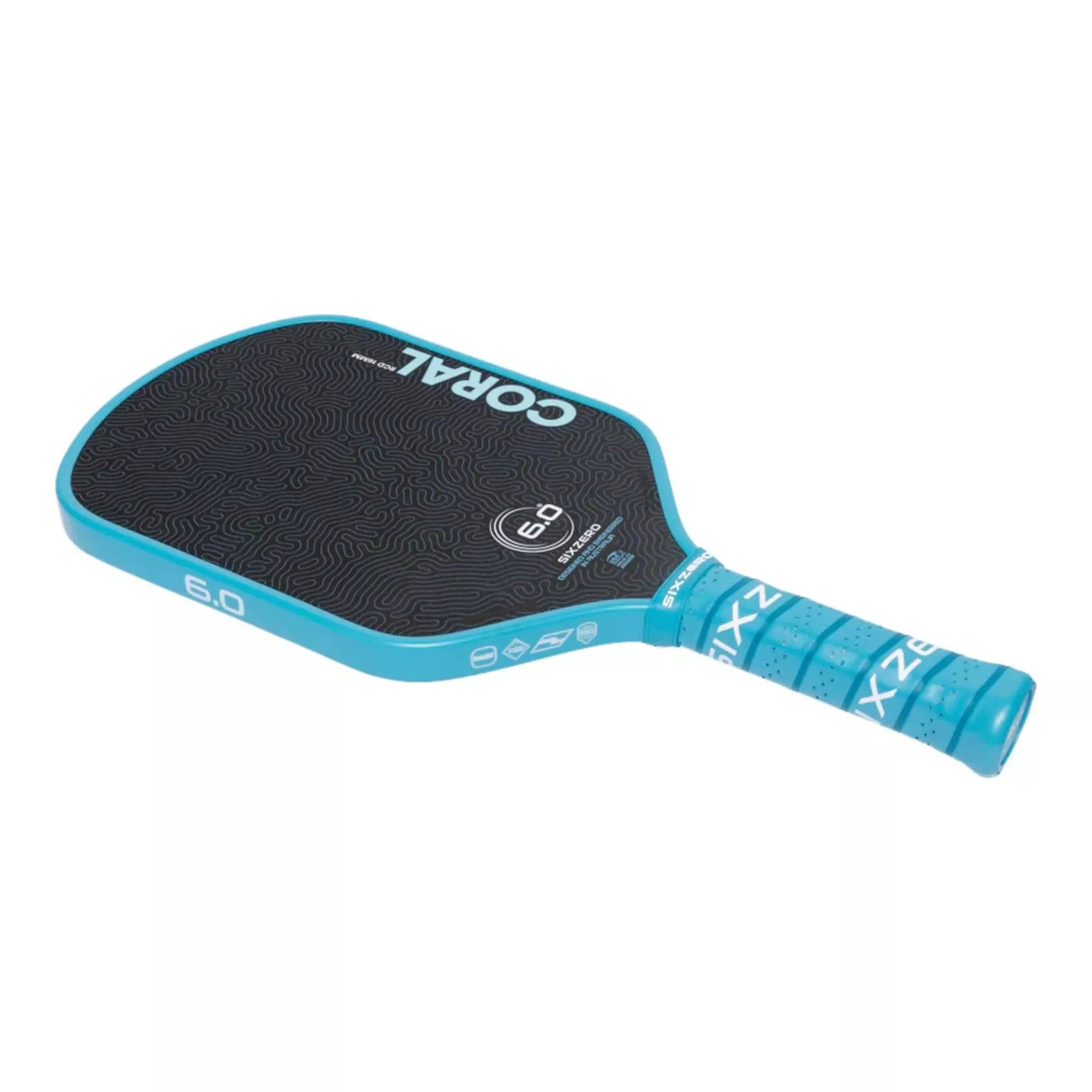Six Zero CORAL 16mm ELONGATED Pickleball Paddle – iamBeachTennis