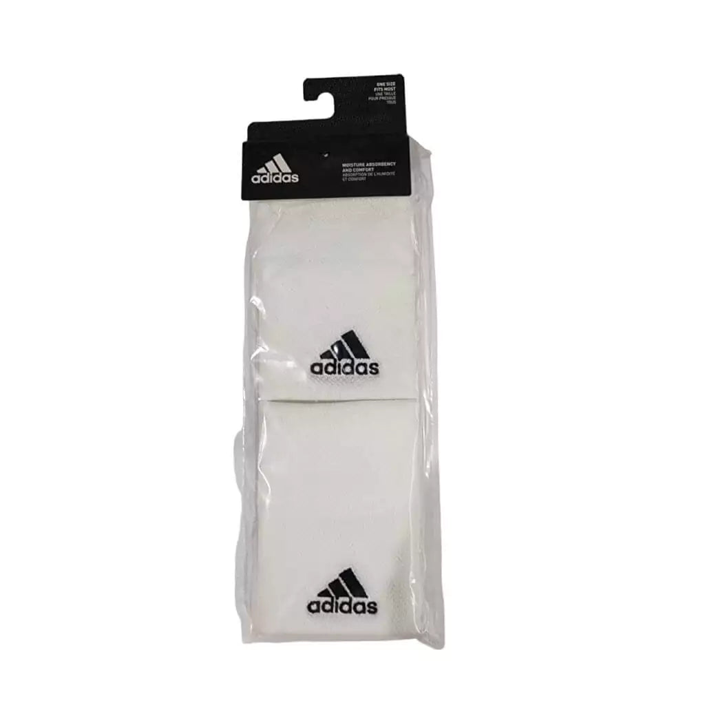 Shop "Adidas" at "iambeachtennis" a online boutique depot store - Adidas Brand - Adidas 2 pack of sports wristbands in  White