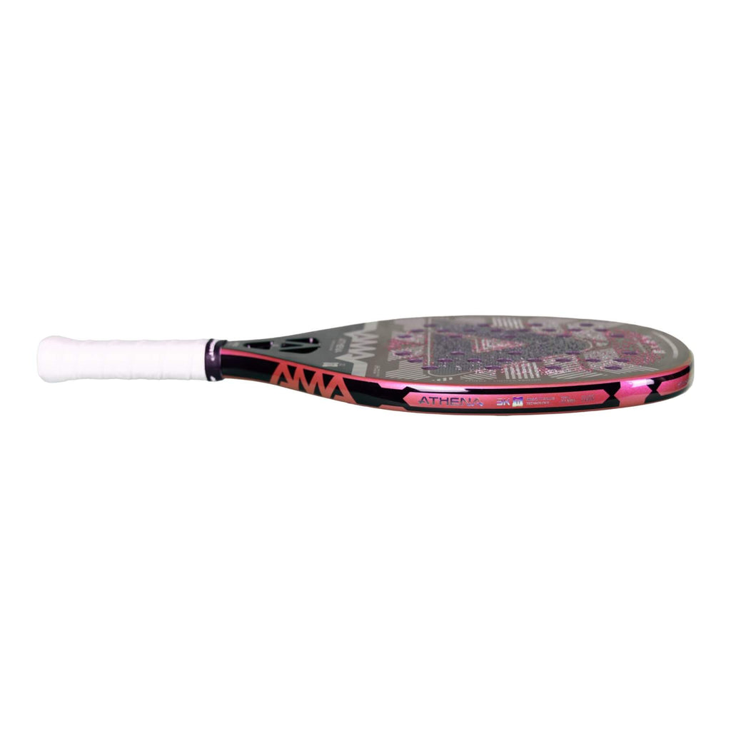 A AMA Sport ATHENA Pink Limited Edition Beach Tennis Racket, available from IamBeachTennis.com, online and in-store, Miami USA, worldwide shipping.
