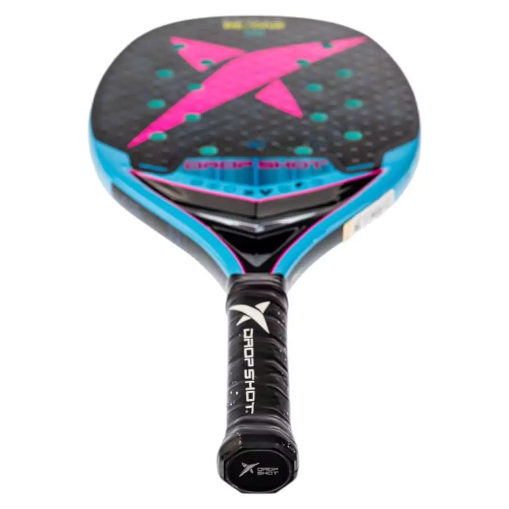 A Drop Shot BRONCO 1.0 BT 2024 Beach Tennis Paddle, available from iamBeachTennis.com.