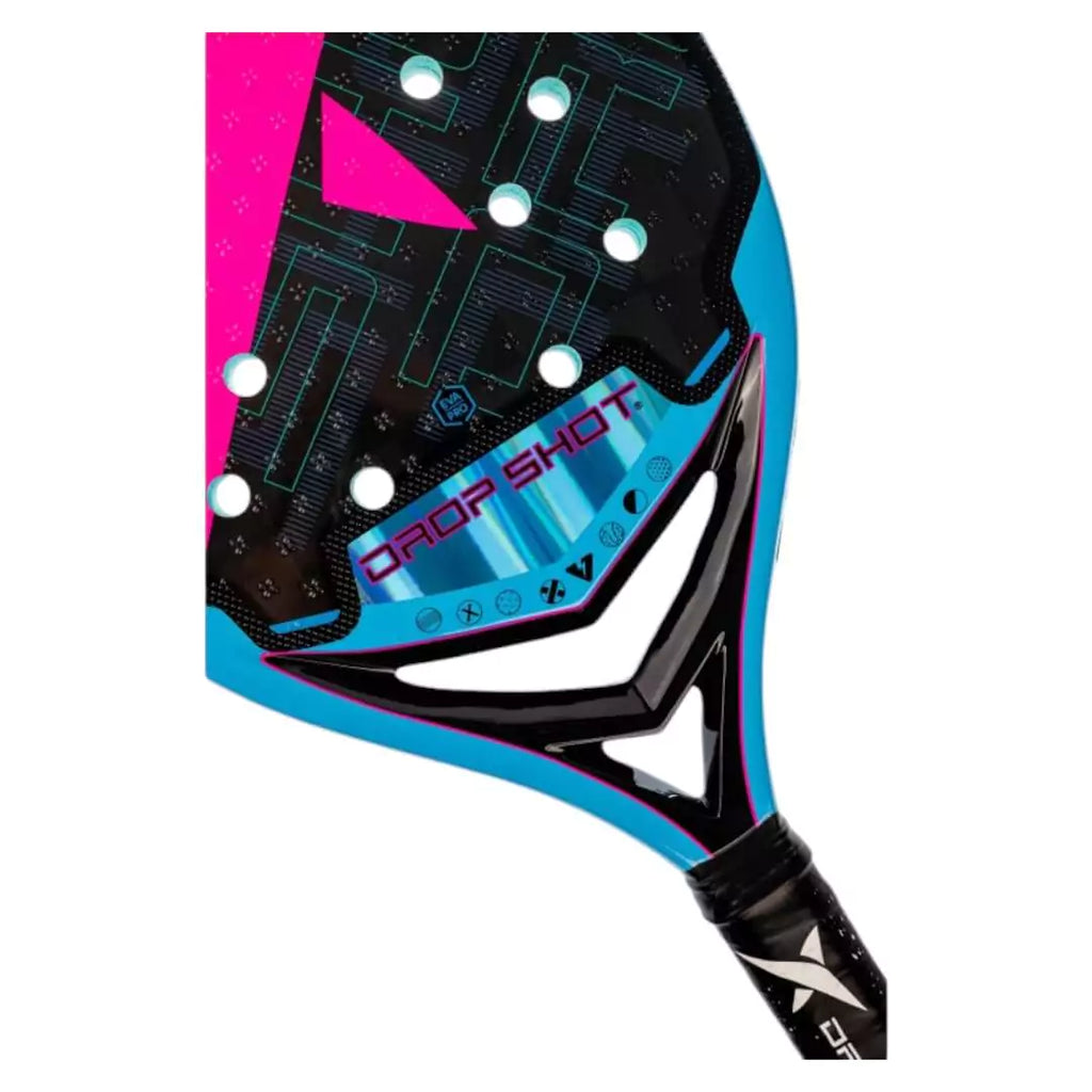 A Drop Shot BRONCO 1.0 BT 2024 Beach Tennis Paddle, available from iamBeachTennis.com.