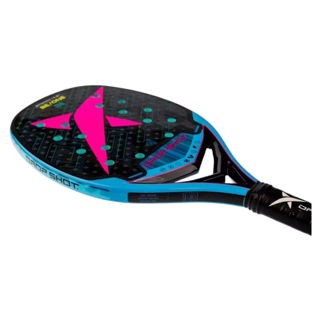 A Drop Shot BRONCO 1.0 BT 2024 Beach Tennis Paddle, available from iamBeachTennis.com.