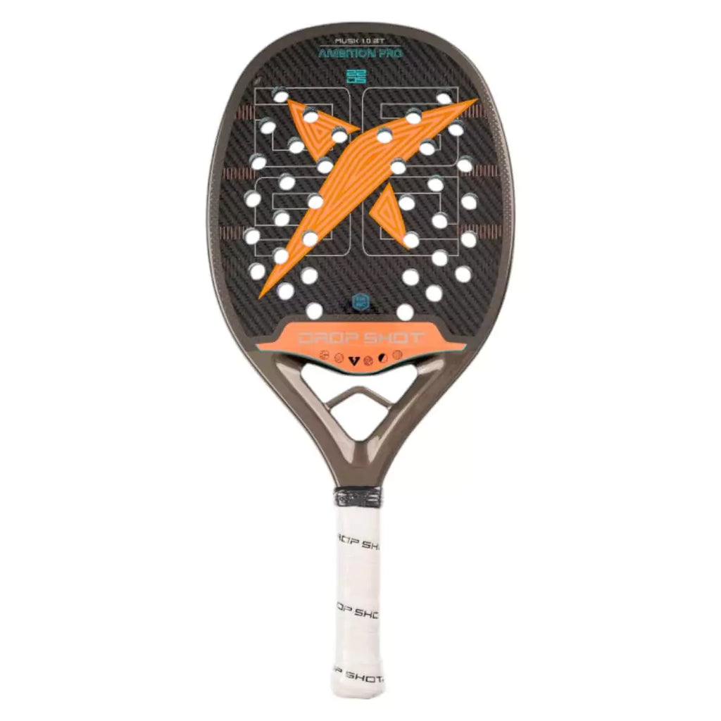 A  Drop Shot MUSK 1.0 BT 2024 Beach Tennis Paddle. Available at iamBeachTennis.com, worldwide shipping.