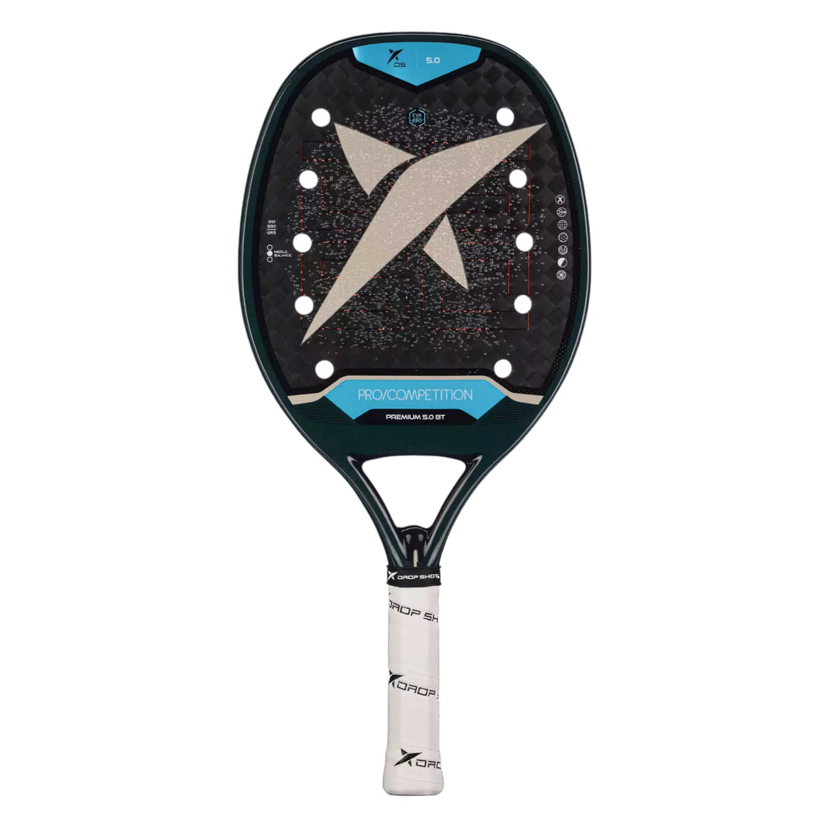 Drop Shot PREMIUM 5.0 BT 2025 Beach Tennis Racket – iamBeachTennis