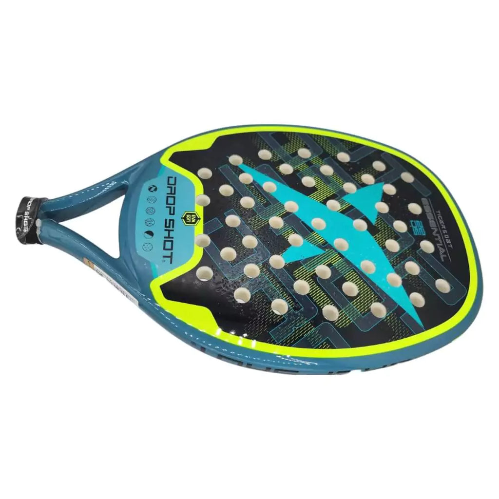 A  Drop Shot TIGER BT 2024 Beach Tennis Paddle, iamBeachTennis.com store stocked product.