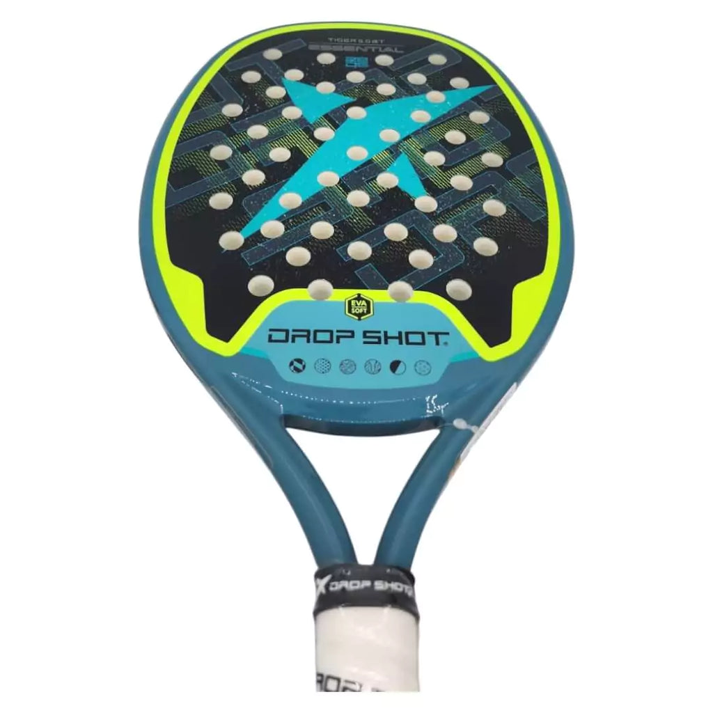 A  Drop Shot TIGER BT 2024 Beach Tennis Paddle, iamBeachTennis.com store stocked product.