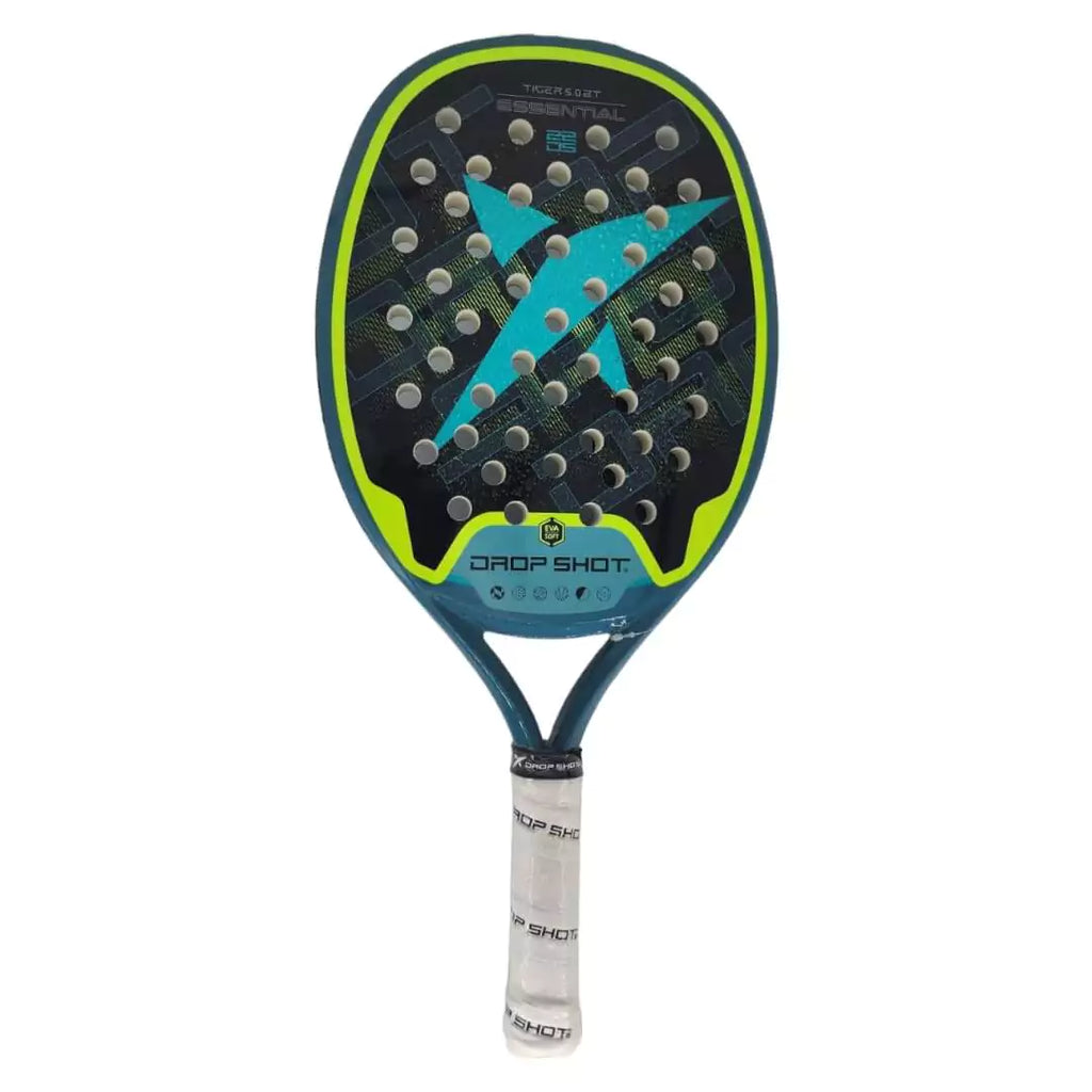 A  Drop Shot TIGER BT 2024 Beach Tennis Paddle, iamBeachTennis.com store stocked product.
