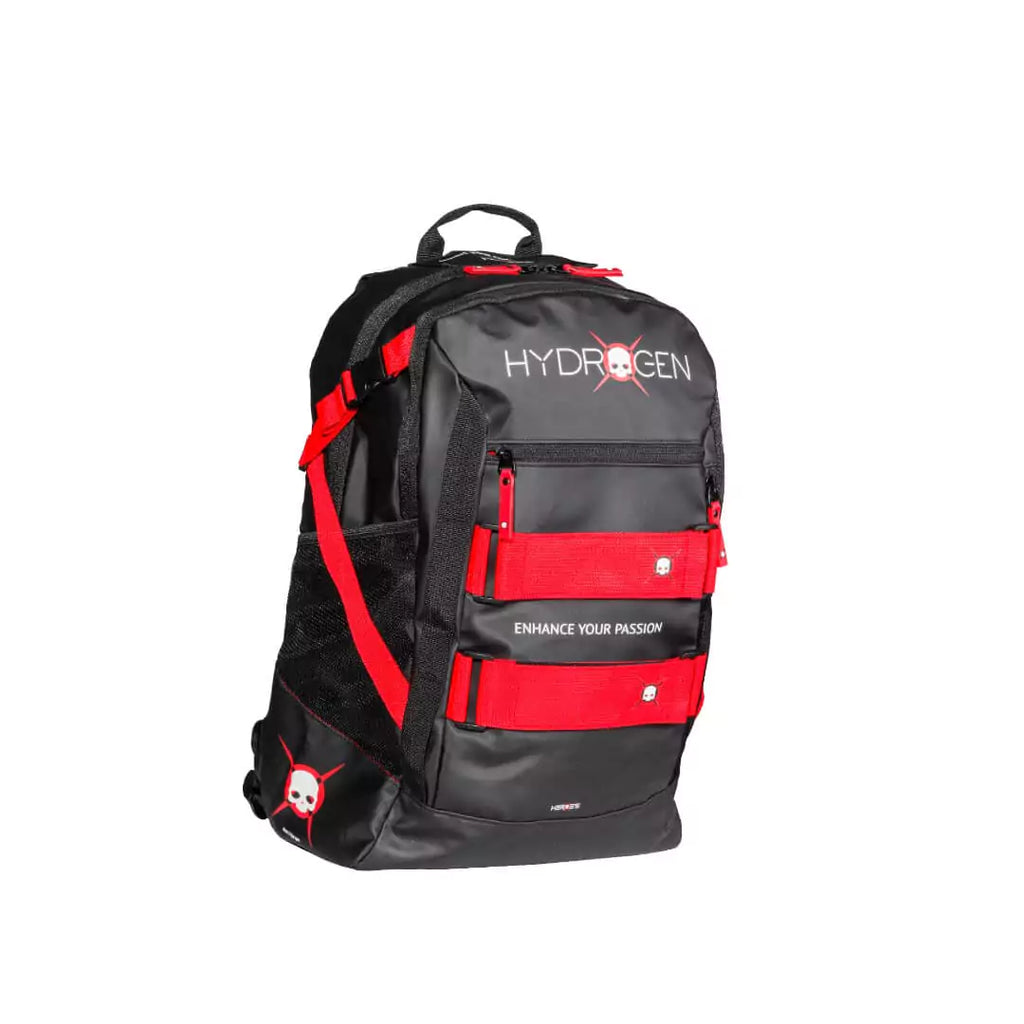 SPORT: BEACH TENNIS. Shop Heroes Brand Italia bags at iamRacketSports miami store. A Heroe's GRAVITY HYDROGEN Sports Backpack, in black with red straps in Eco leather.