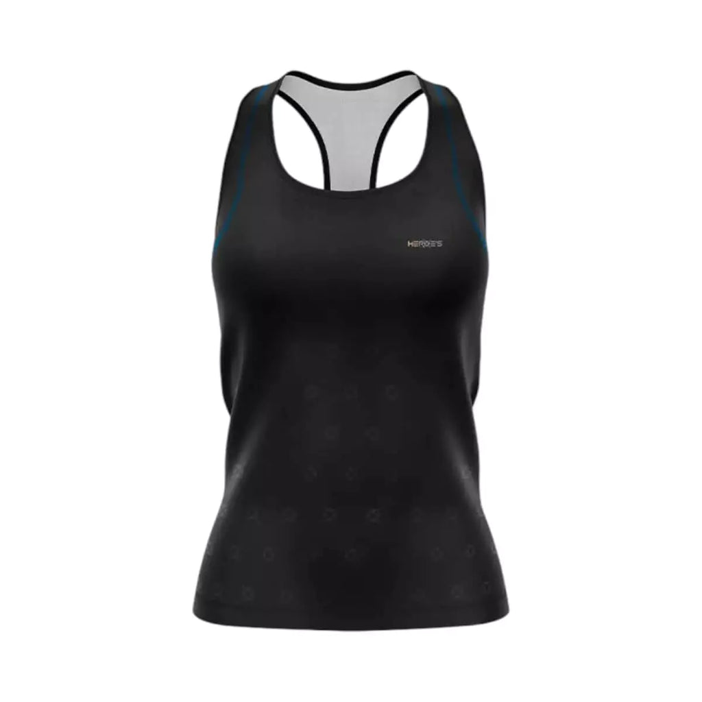 A black Heroe's Beach Tennis Women's #ASTEROPE Tank Top.
Available from iamRacketSports.com, online and in store, Miami, Florida, USA. 