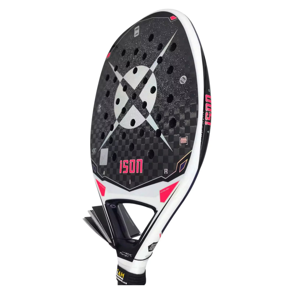 SPORT: BEACH TENNIS. Get Heroes 2024 products at iamBeachTennis.com. A Heroe's 2024 BT #ISON Beach Tennis Racket. with Glipper Treatment