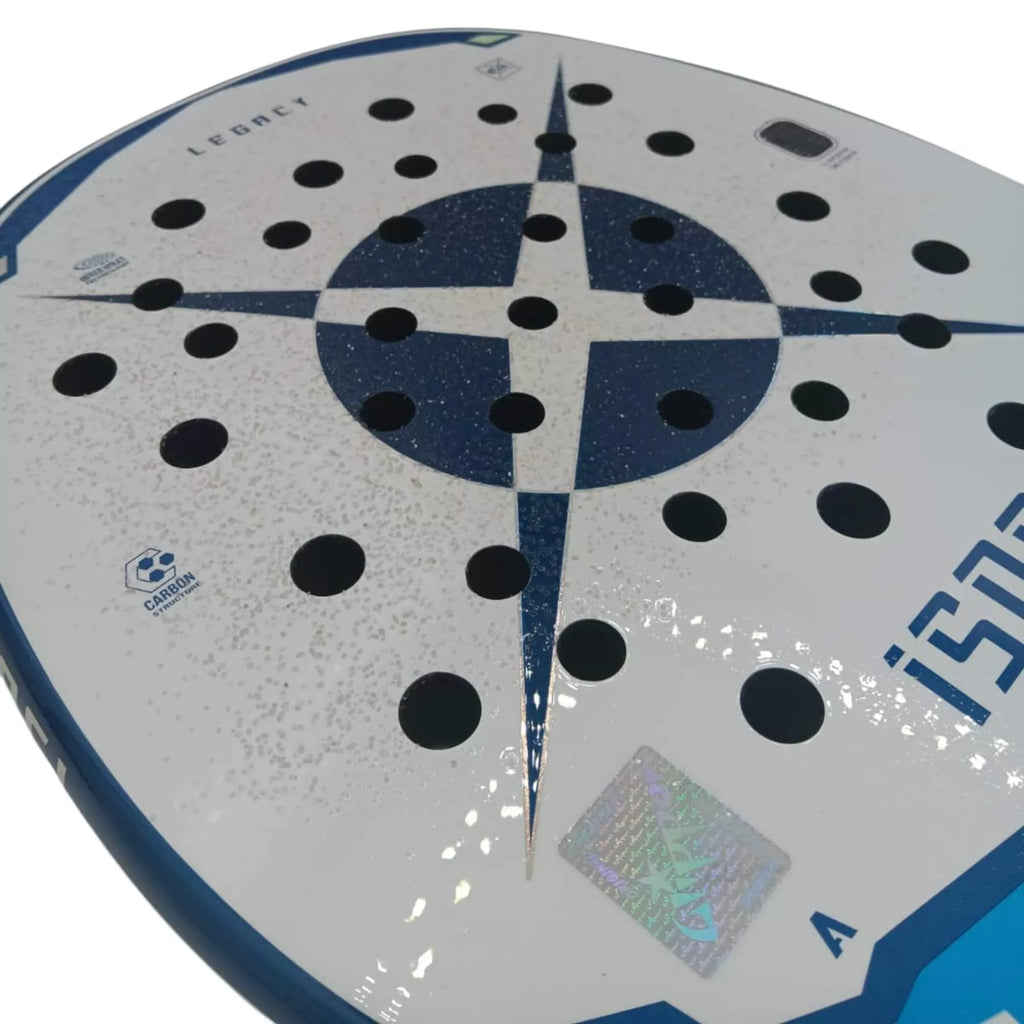 A Heroe's ISON 2025 Beach Tennis Racket With Glipper, available from 
IamBeachTennis.com, online and in-store, Miami USA, worldwide shipping.