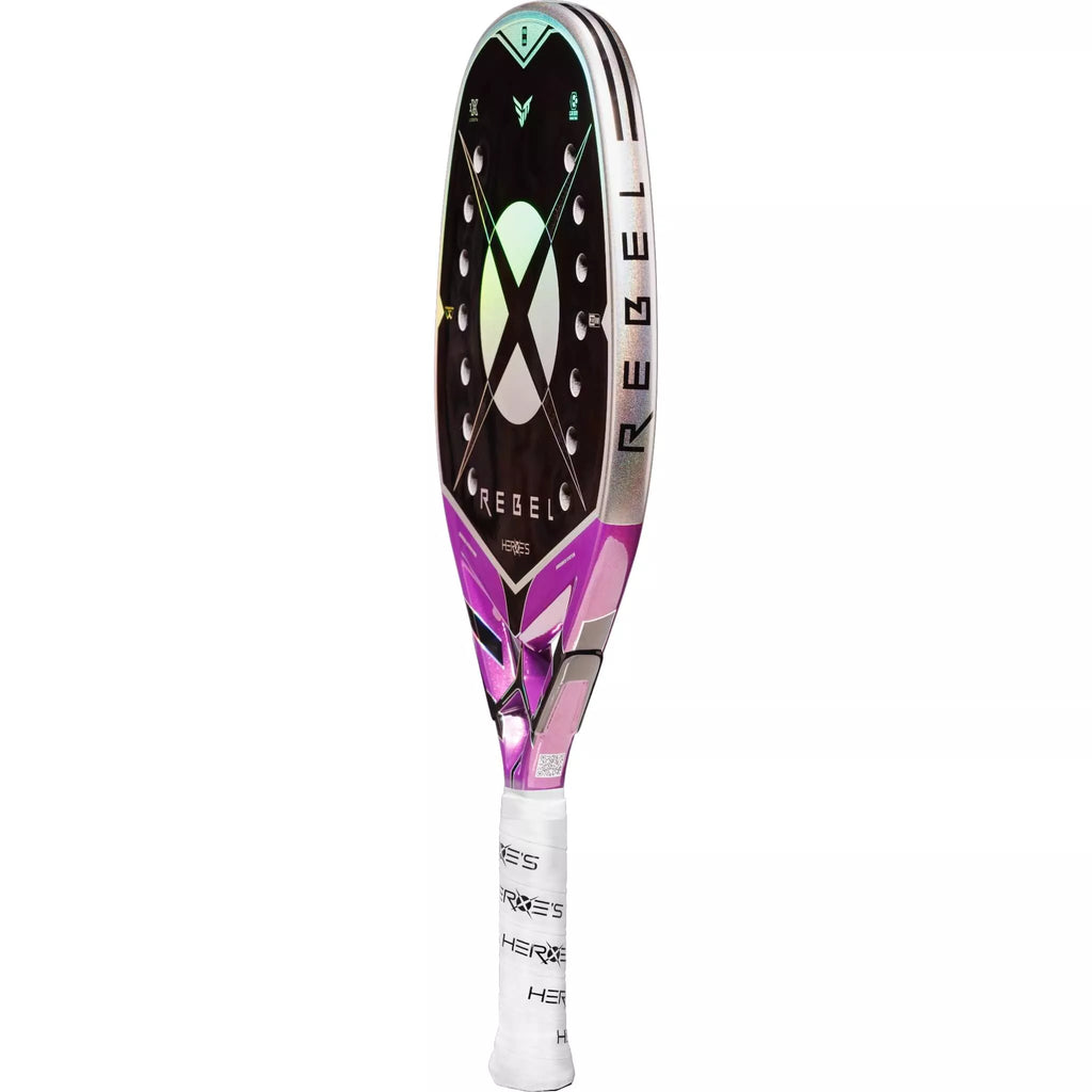 A Heroe's REBEL 2025  Beach Tennis Racket, available from IamBeachTennis.com, online and in-store, Miami USA, worldwide shipping.