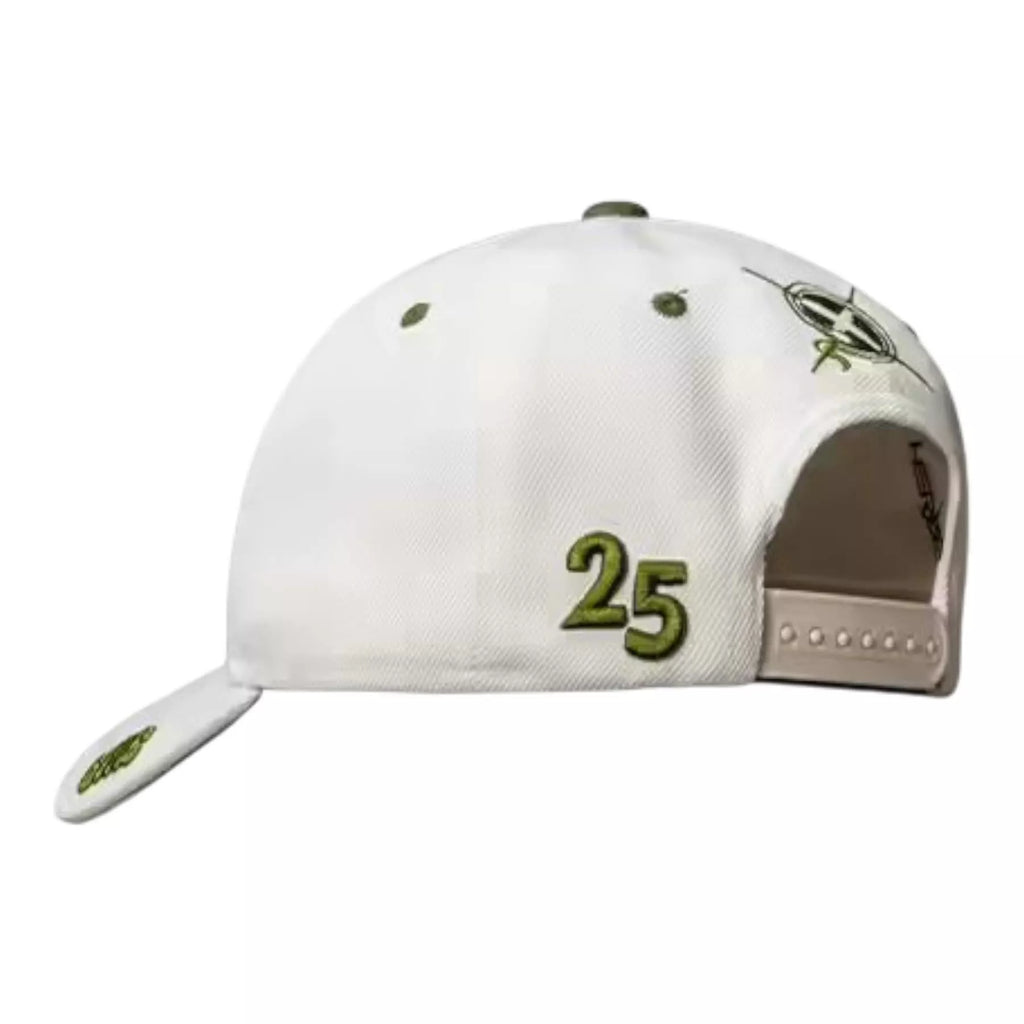 A white Heroe's #SNAKE Cap, available from IamBeachTennis.com, online and in-store, Miami USA, worldwide shipping.