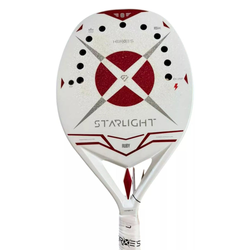 Heroe's STARLIGHT RUBY GIULIA & NINNY 2026 Beach Tennis Racket with Gr ...