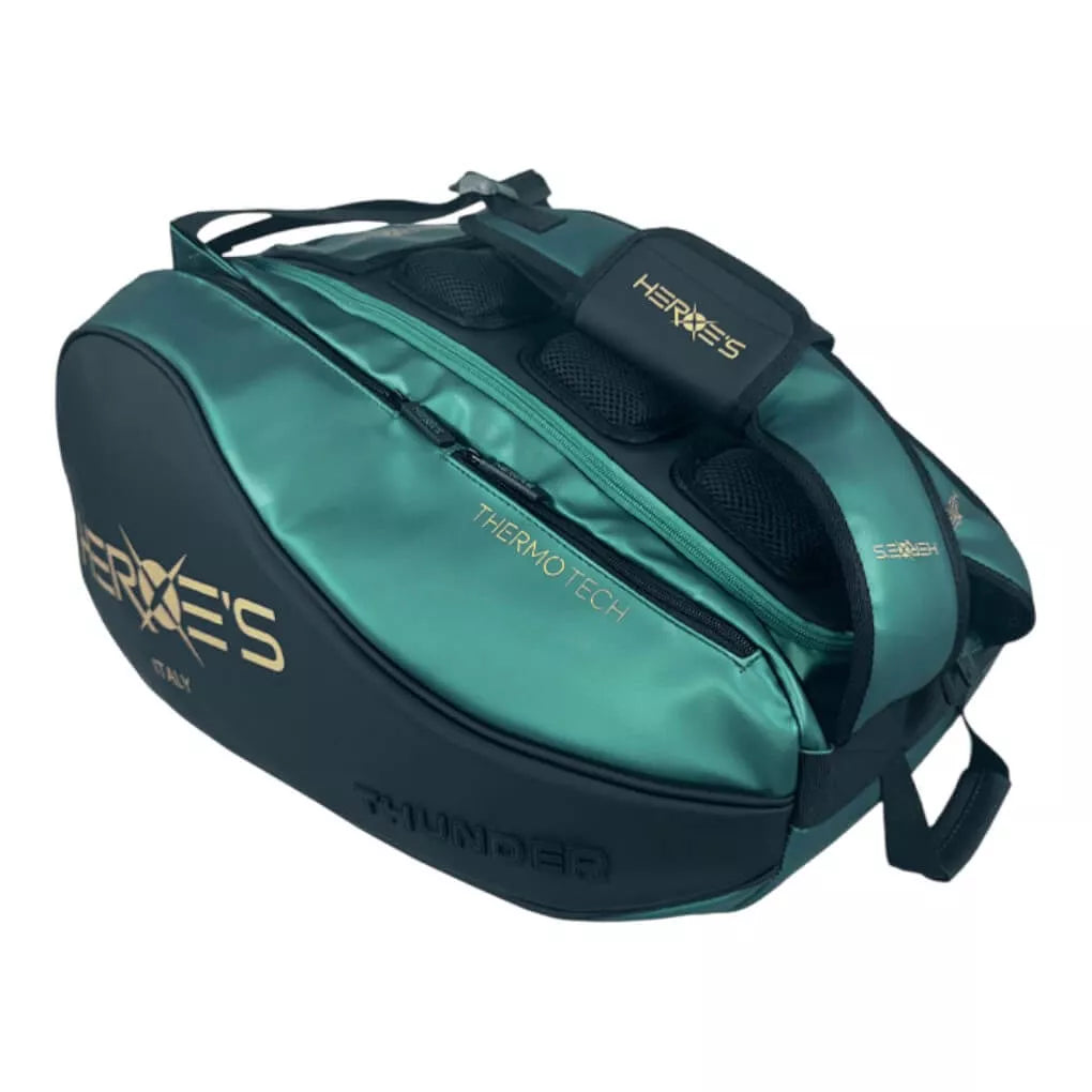A Heroe's THUNDER LEAF 2025 Rackets Shoulder Bag, available from 
IamBeachTennis.com, online and in-store, Miami USA.