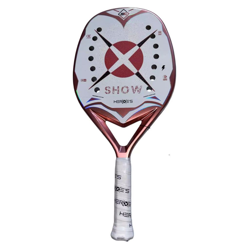 A Heroe's Brand Italia SHOW 2024 Beach Tennis Racket with GRIT Treatment, find at iamRacketsports.com store.
