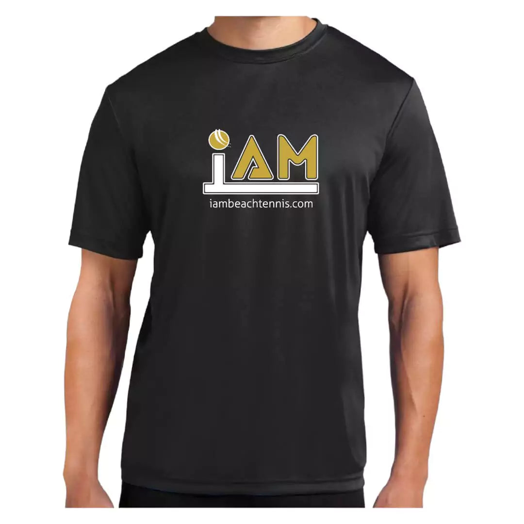 iamBeachTennis Black Unisex T-shirt - 2024 Collection
